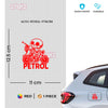 Petrol Use Advisory Decal for Safety