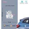 Petrol Use Advisory Decal for Safety