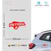 Eco-Friendly Petrol Use Label Decal