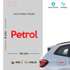 Reflective Petrol Sticker for Vehicles