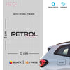 Petrol Fuel Label Decal