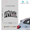 Petrol Sticker for Tank Use Clarity