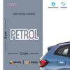 Clear Text Petrol Warning Label Decal