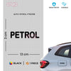 Petrol Sticker for Clear Fuel Guidance