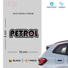 Minimal Design Petrol Use Sticker Label