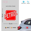 Petrol Safety Sticker for Fuel Tanks