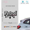 Petrol Fuel Use Caution Sticker Decal