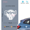 Bright Petrol Label for Vehicle Clarity