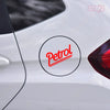 Compact Petrol Warning Sticker for Cars