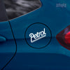 Compact Petrol Warning Sticker for Cars