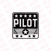 Soaring High Pilot Sticker for Bikes