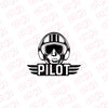 Airborne Pilot Symbol for Cars and Bikes