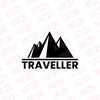 Traveller Life Badge for Bikes and Cars