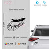 Bold Traveller Spirit Sticker for Cars