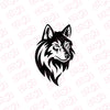 Durable Wolf Decal for Outdoor Enthusiasts