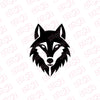 Fierce Wolf Design Sticker for Vehicles