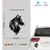 Bold Wolf Emblem for Cars and Bikes