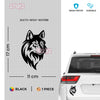 Durable Wolf Decal for Outdoor Enthusiasts