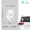 Durable Wolf Decal for Outdoor Enthusiasts