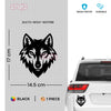 Lone Wolf Car Window Sticker