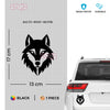 Fierce Wolf Design Sticker for Vehicles