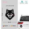 Wild Spirit Wolf Sticker for Adventure Seekers