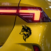 Wolf Head Emblem for Bold Drivers